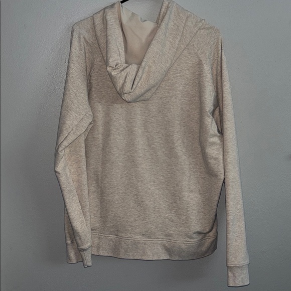 Men's Casual Beige Hoodie Sweater - Picture 7 of 8